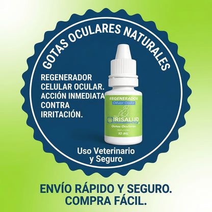 Irisalud Pets Regenerador Celular Ocular | Tratamiento condiciones visuales Perros , Gatos y Aves.
