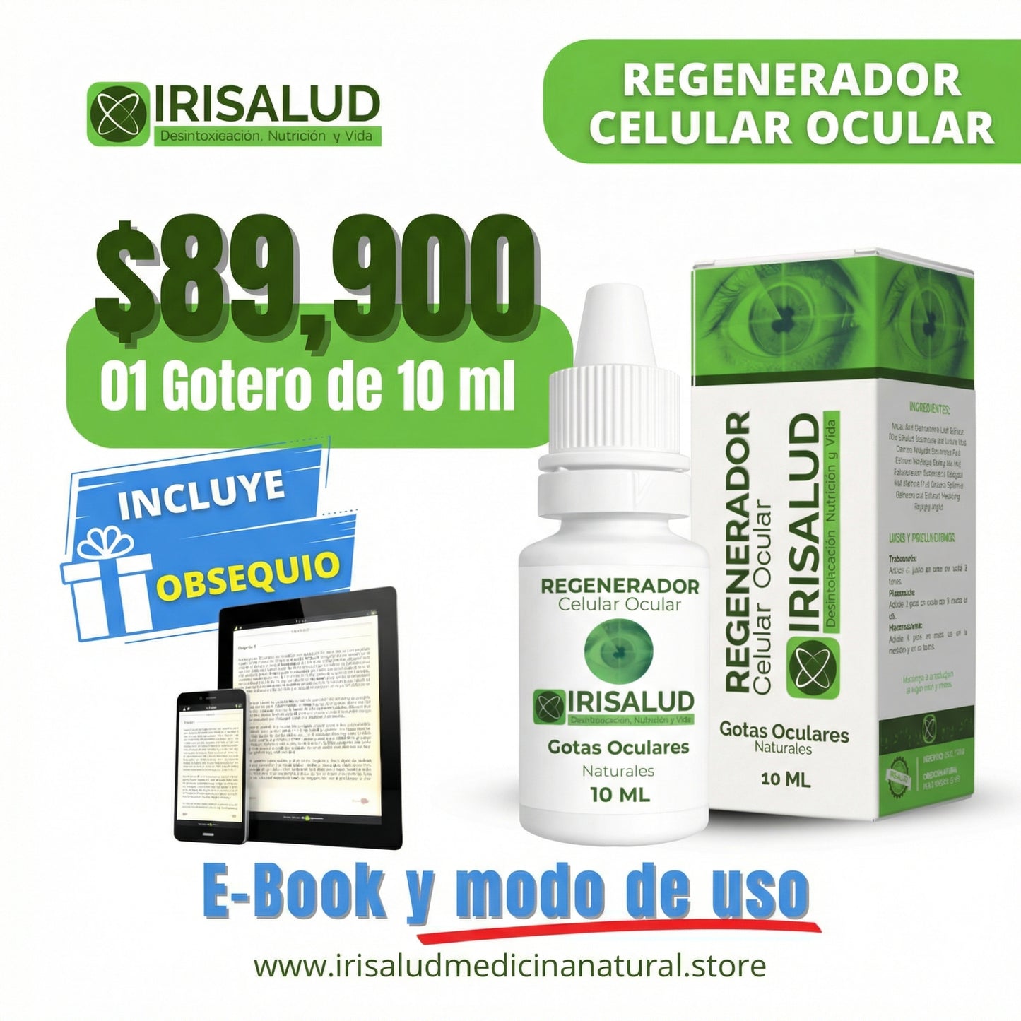 Regenerador Celular Ocular Irisalud – Tratamiento condiciones visuales